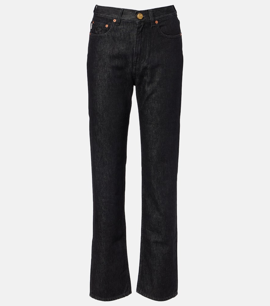 Blazé Milano Paso High-rise Straight Jeans In Black