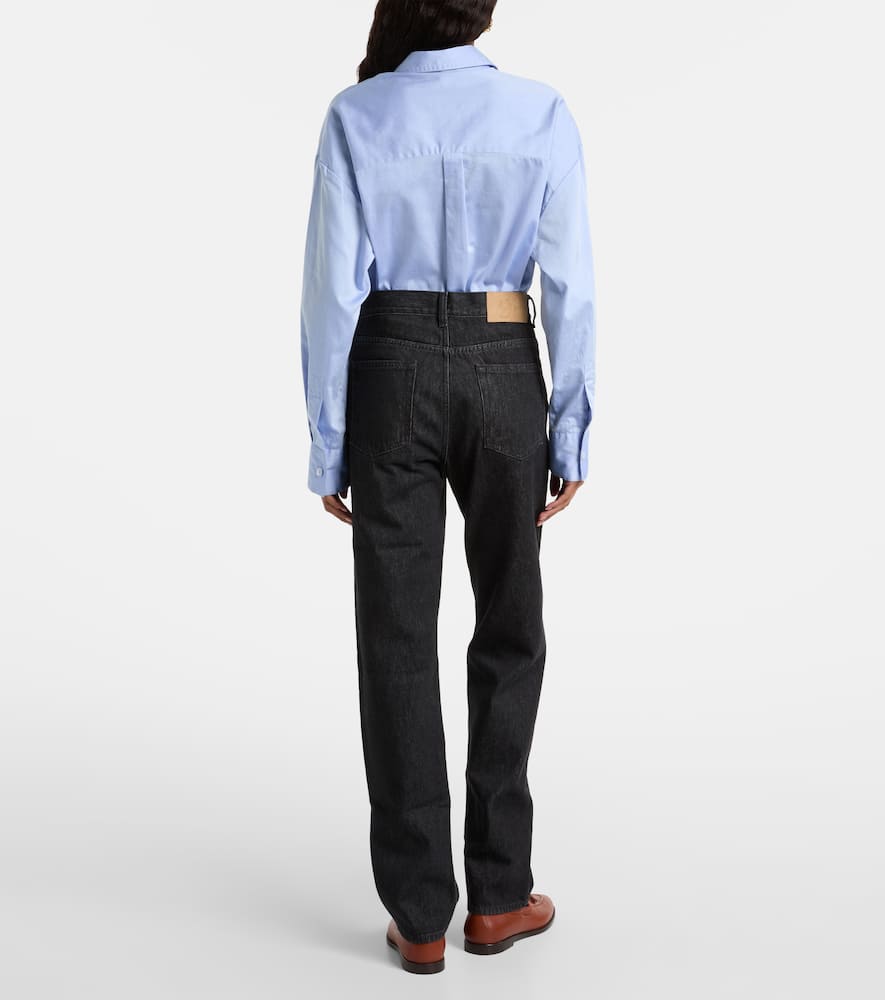 Blazé Milano Paso High-rise Straight Jeans In Black