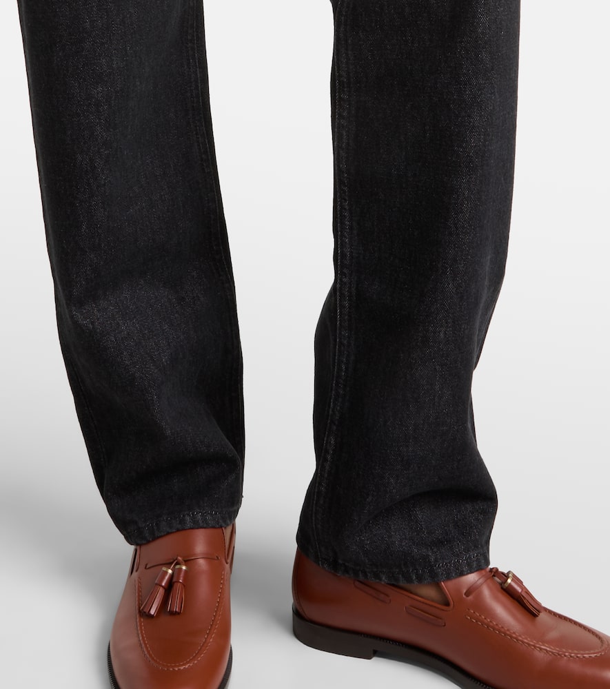 Blazé Milano Paso High-rise Straight Jeans In Black