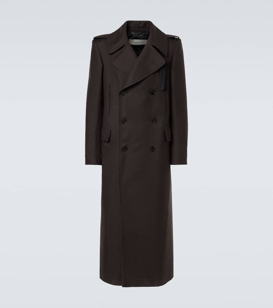 Dries Van Noten Mantel Aus Einem Wollgemisch In Brown