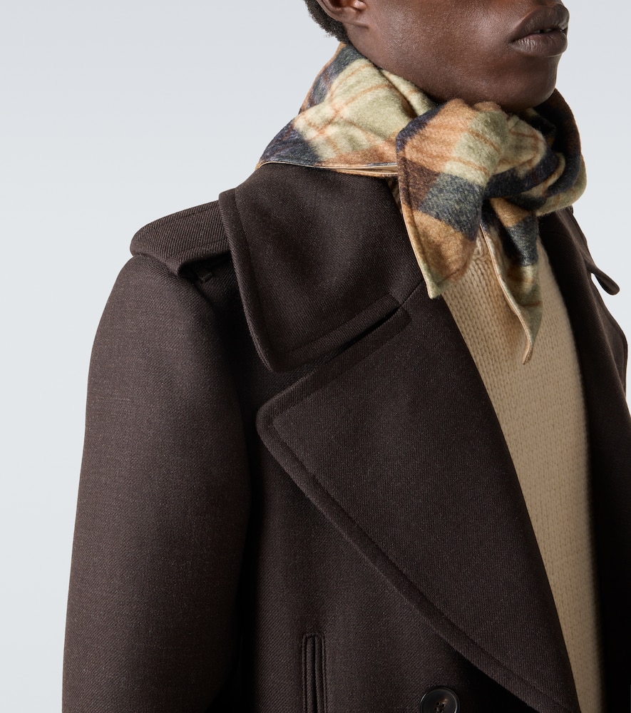 Dries Van Noten Mantel Aus Einem Wollgemisch In Brown