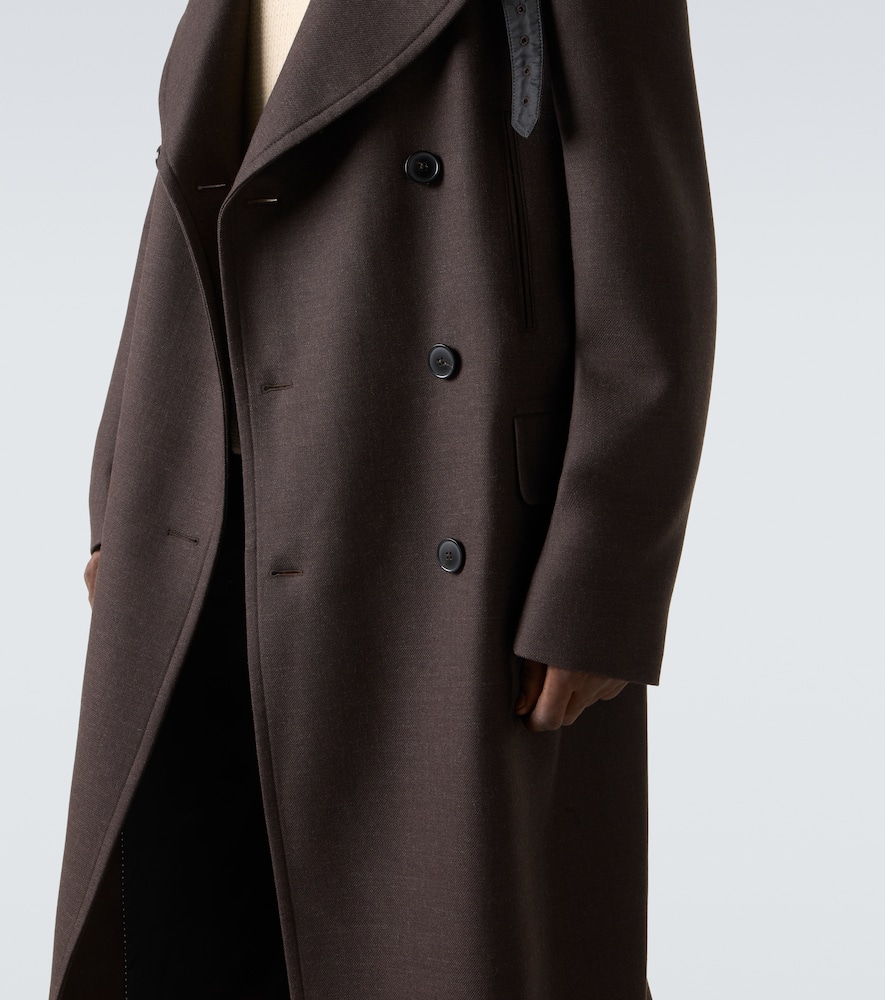 Dries Van Noten Mantel Aus Einem Wollgemisch In Brown
