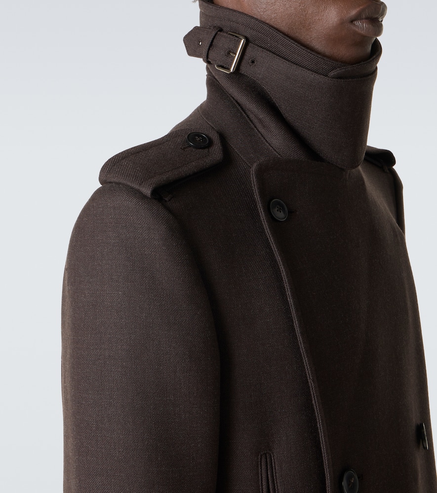 Dries Van Noten Mantel Aus Einem Wollgemisch In Brown