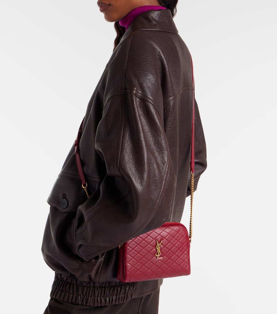 Saint Laurent Gaby Quilted Leather Crossbody Bag In Red