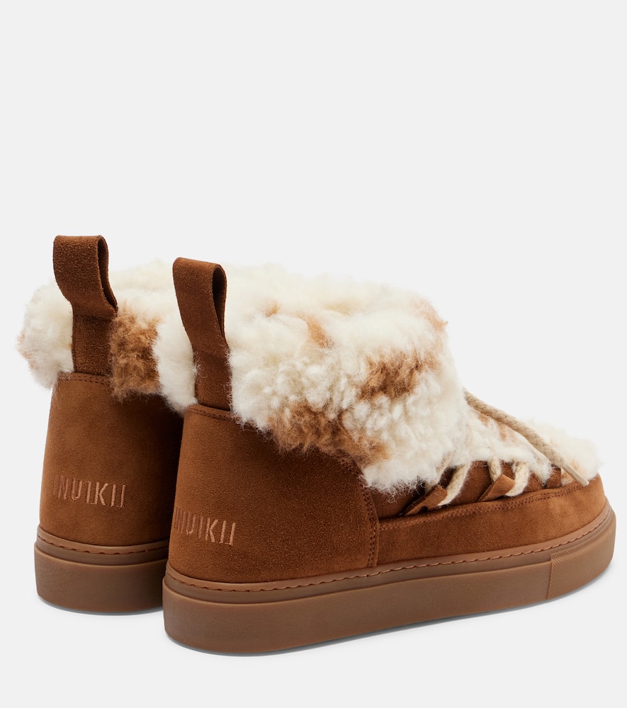 Inuikii Teddy Low Suede Teddy Snow Boots In Neutral