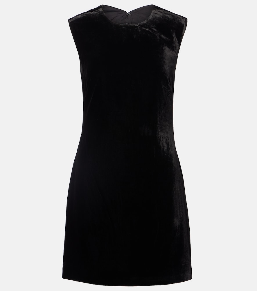 Veronica Beard Women's Black Svetlana Velvet Minidress UK Size 2 - Mytheresa