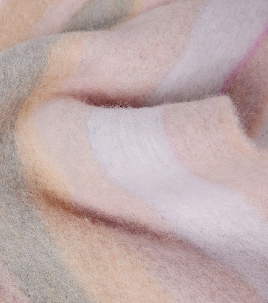  Loewe Loewe Striped Alpaca And Wool-blend Scarf 