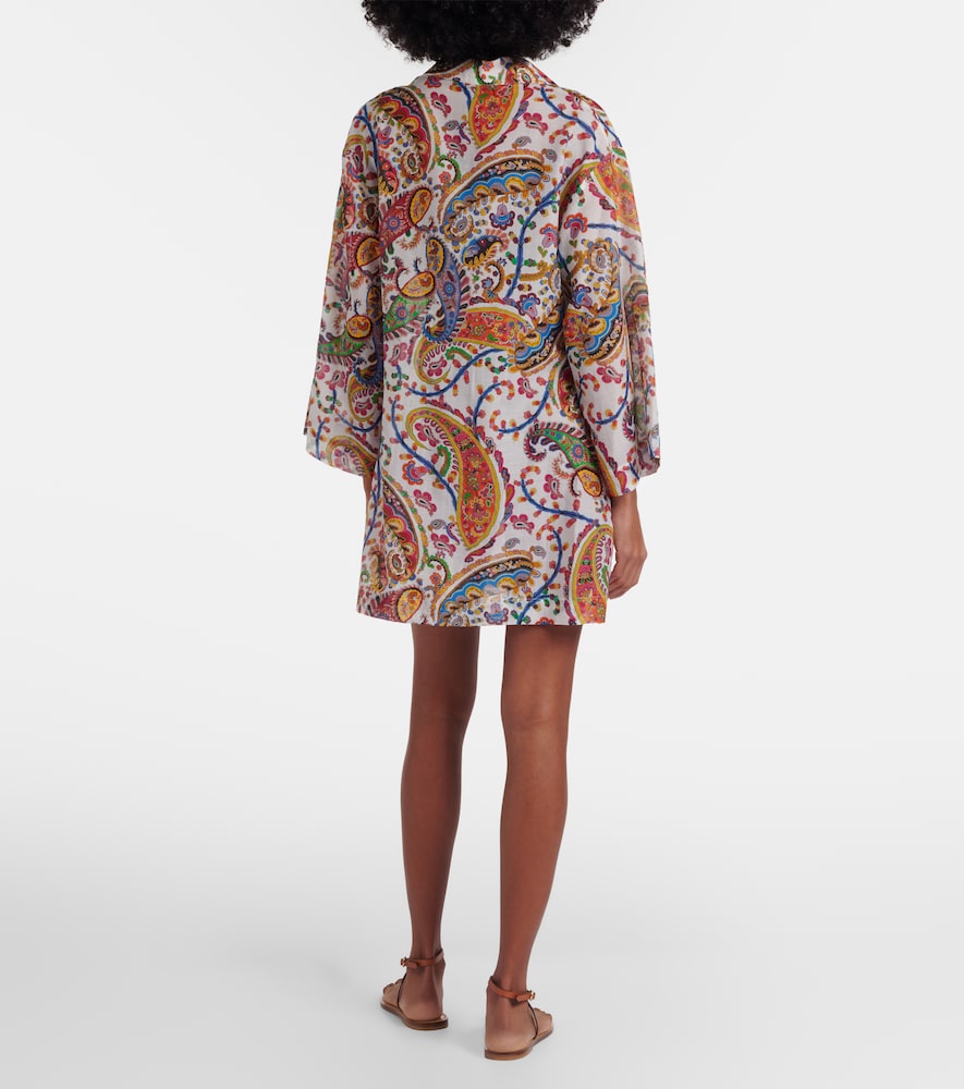  Etro Etro Túnica De Algodón Y Seda Estampada 