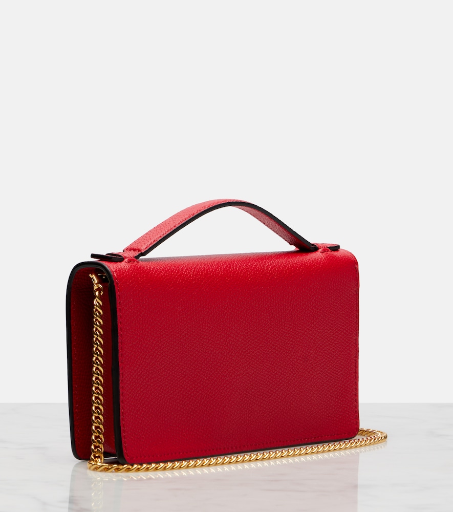  Valentino Garavani Valentino Garavani Vlogo Mini Leather Wallet On Chain 