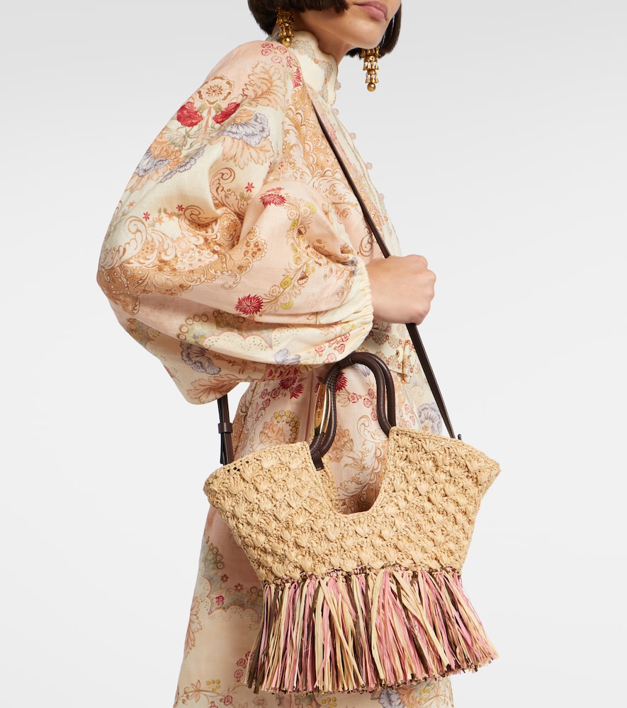 Goldentime Small Raffia Tote Bag