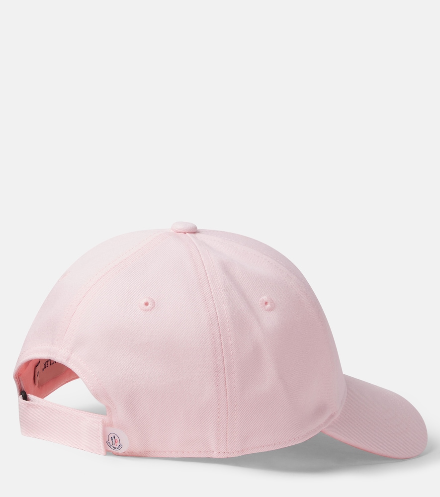  Moncler Enfant Moncler Enfant Logo Cotton Canvas Baseball Cap 