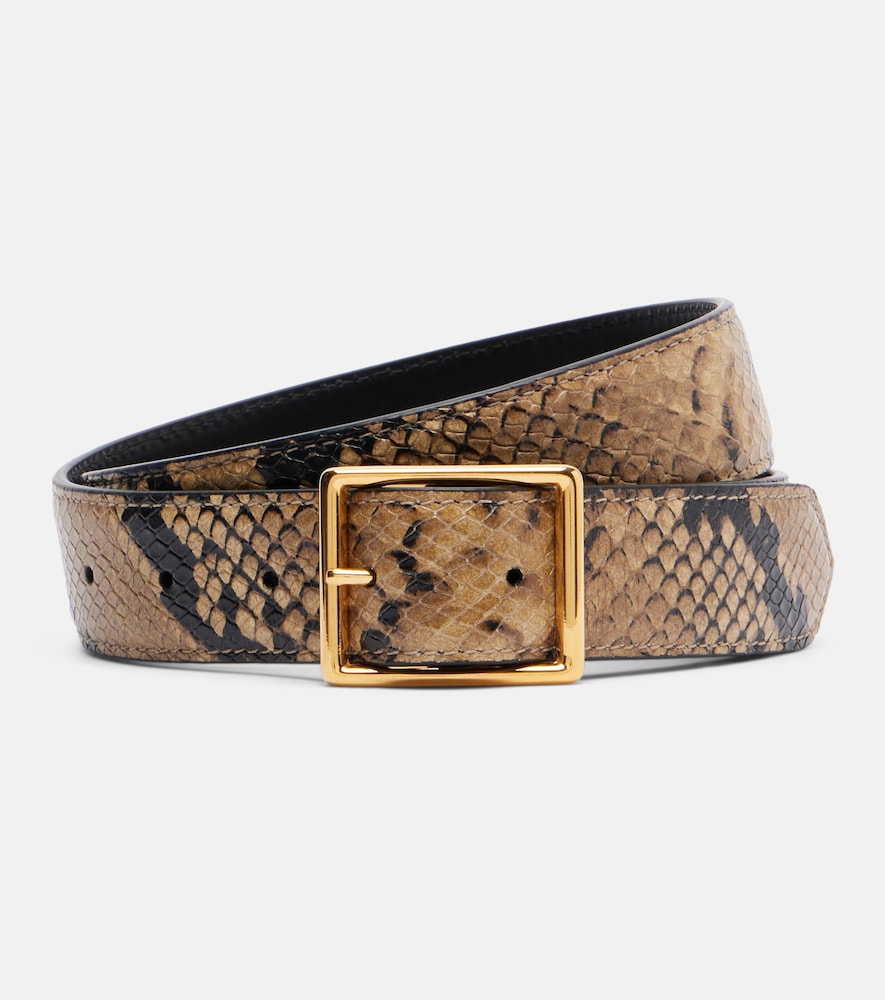 Nili Lotan Gabriele snake-print leather belt | Thumbnail 4 Nili Lotan Gabriele snake-print leather belt | Thumbnail 4