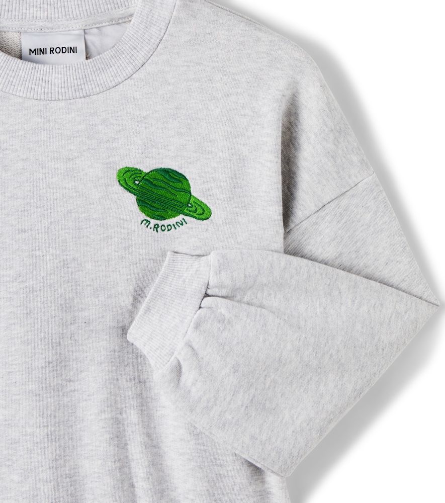  Mini Rodini Mini Rodini Sudadera De Jersey De Algodón Bordada 