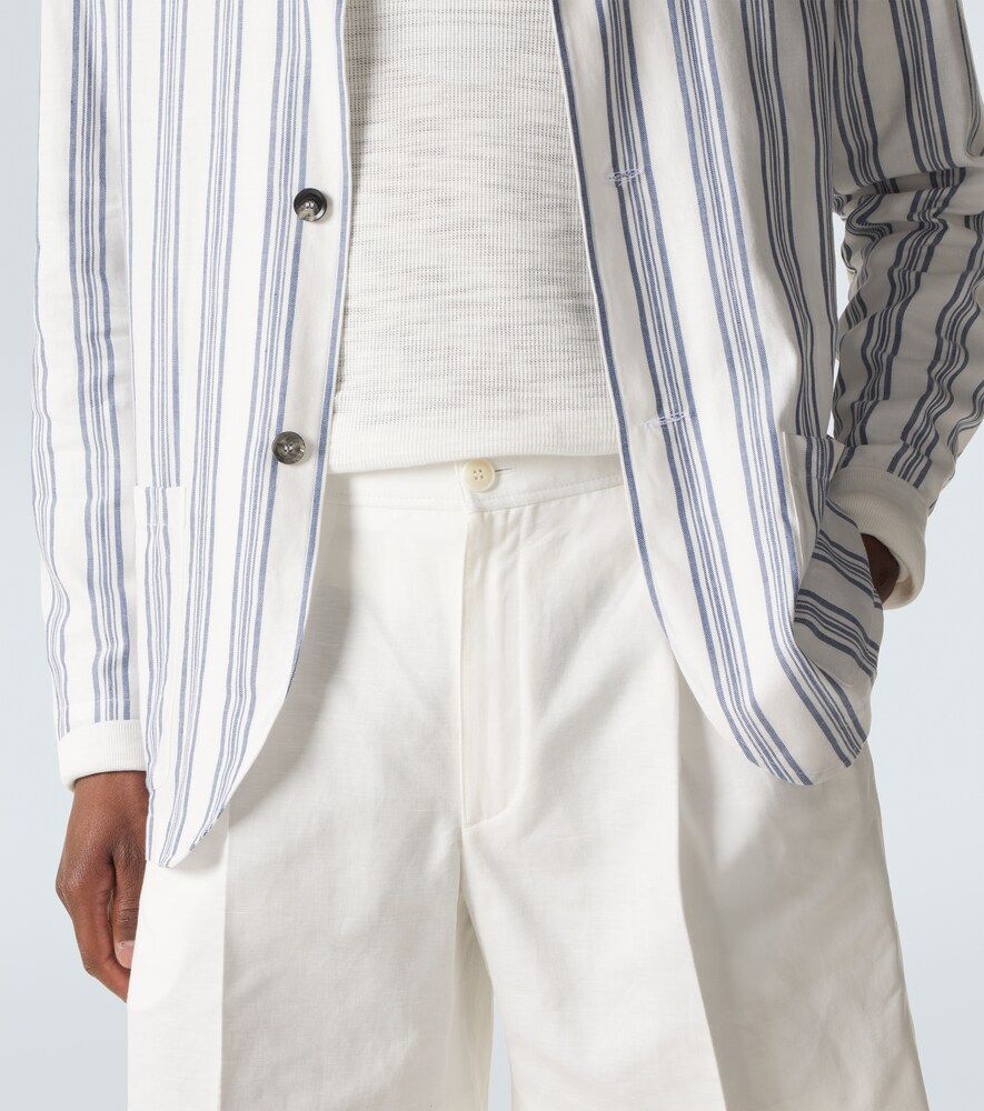  Brioni Brioni Linen And Cotton Shorts 