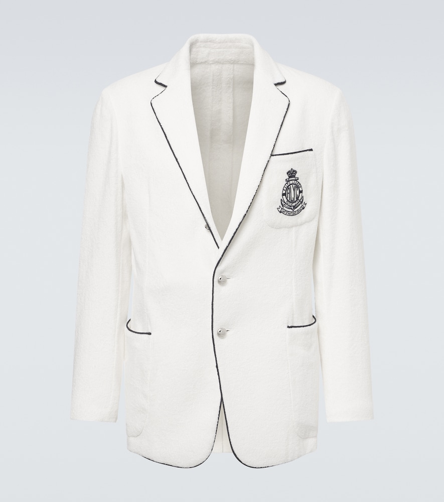 Ralph Lauren Purple Label Embroidered cotton terry blazer | Thumbnail 8 Ralph Lauren Purple Label Embroidered cotton terry blazer | Thumbnail 8