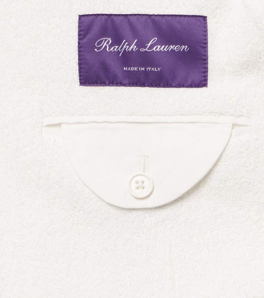  Ralph Lauren Purple Label Ralph Lauren Purple Label Bestickter Blazer Aus Frottee 