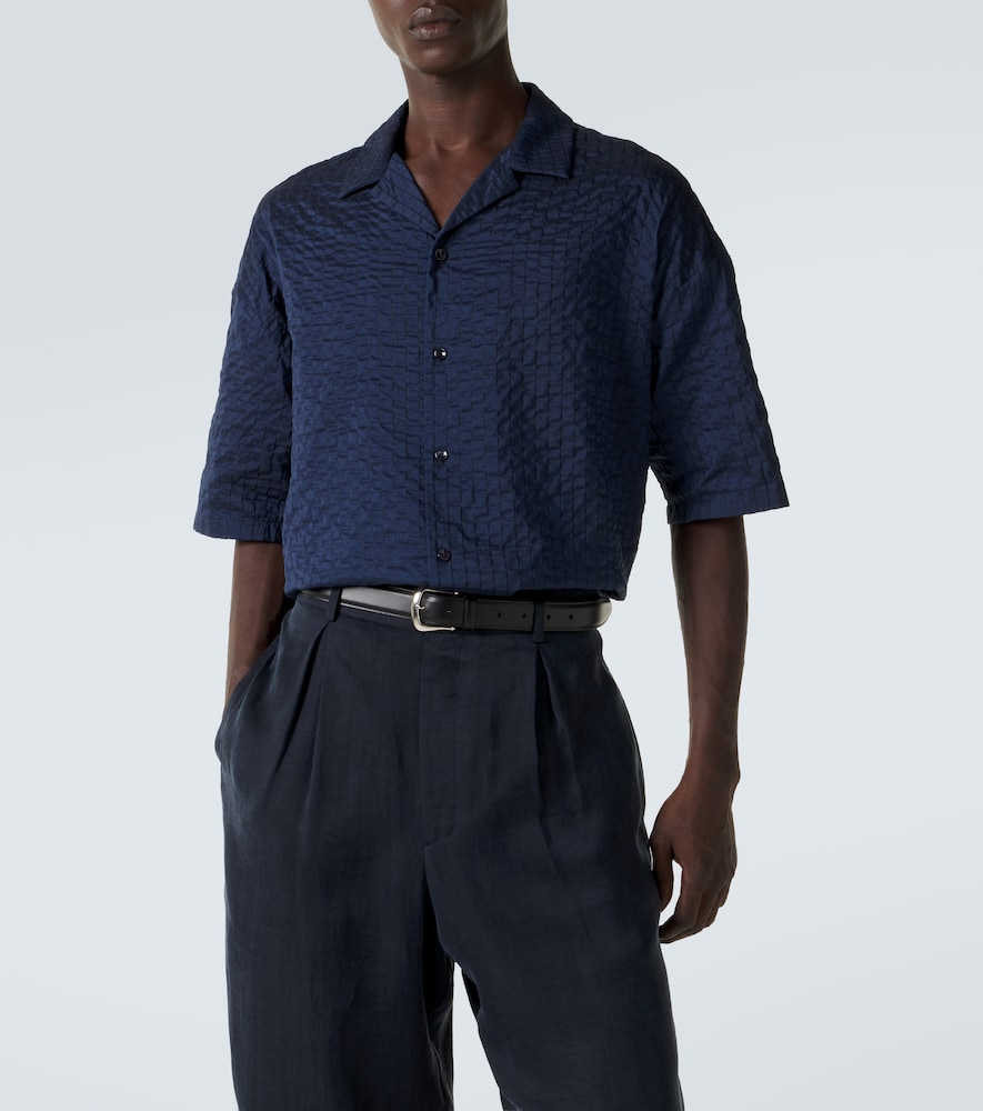  Giorgio Armani Giorgio Armani Hemd Aus Seersucker 