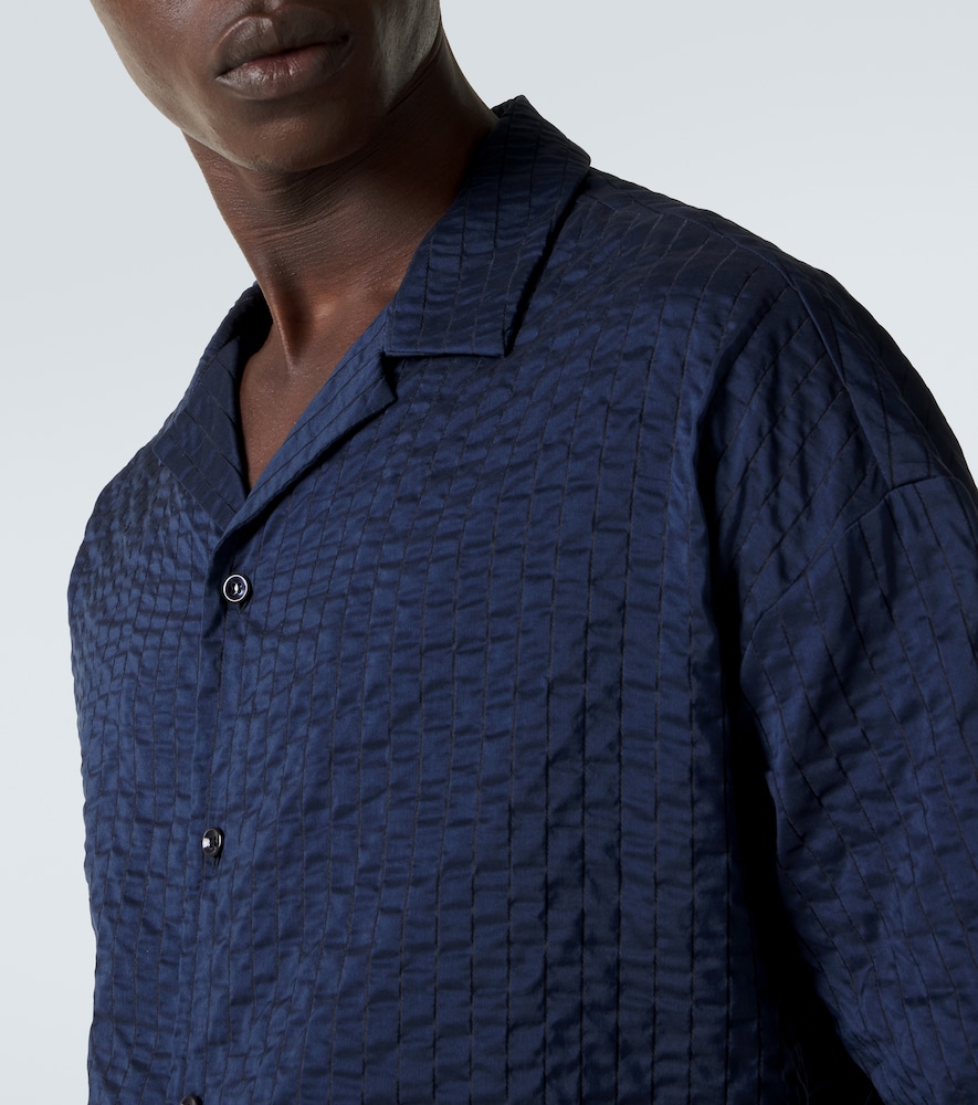 Seersucker Bowling Shirt