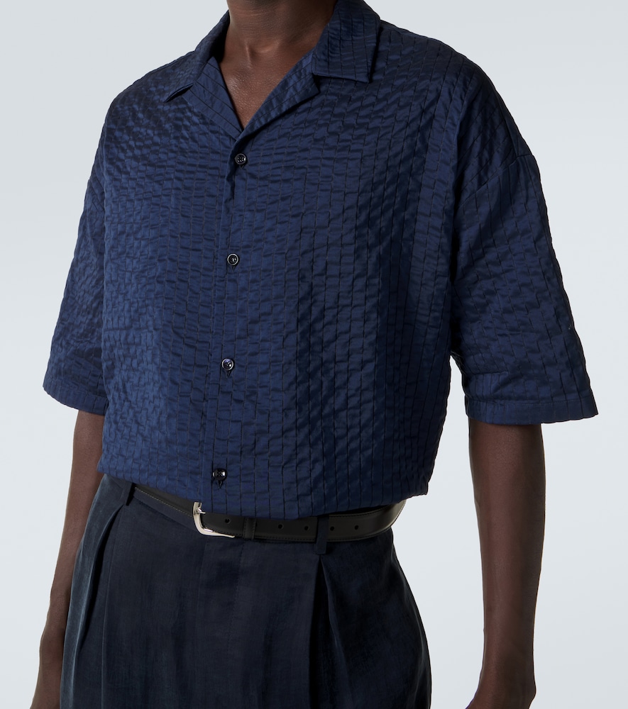 Seersucker Bowling Shirt