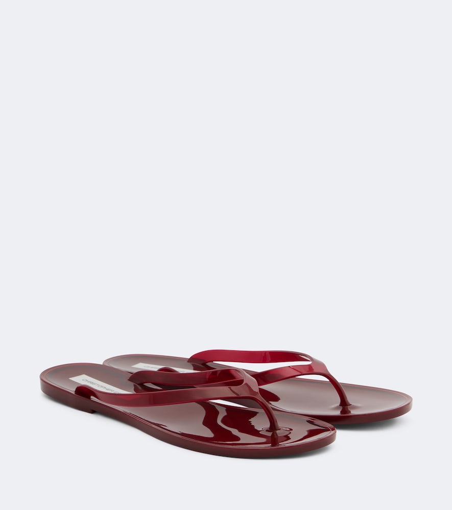 Christopher Esber Jo Thong Sandals In Burgundy