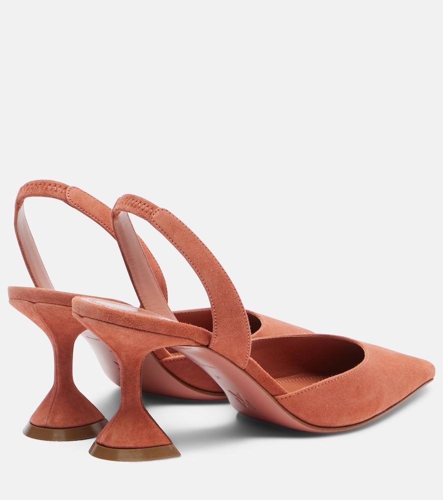  Amina Muaddi Amina Muaddi Slingback-pumps Holli Aus Veloursleder 