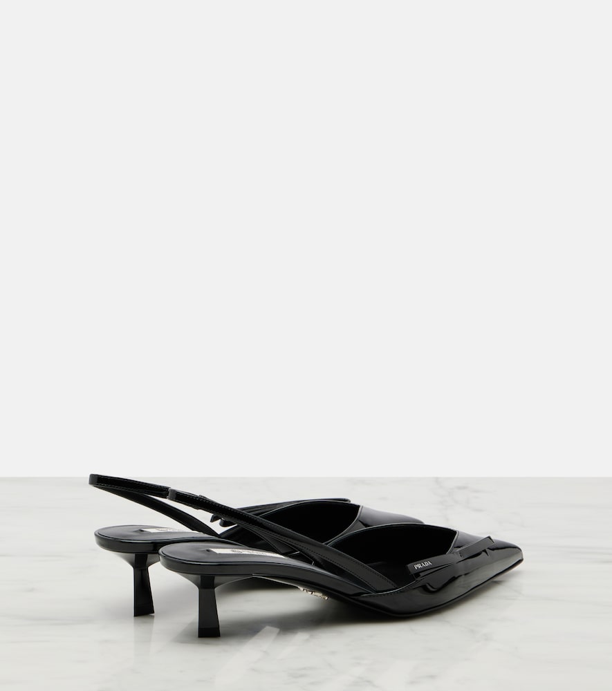  Prada Prada Slingback-pumps Aus Lackleder 