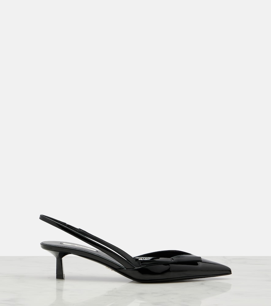  Prada Prada Slingback-pumps Aus Lackleder 