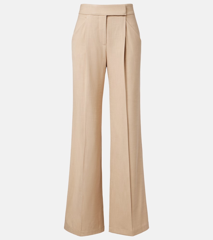 Veronica Beard Women's Beige Pleated Flared Pants UK Size 18 - Mytheresa