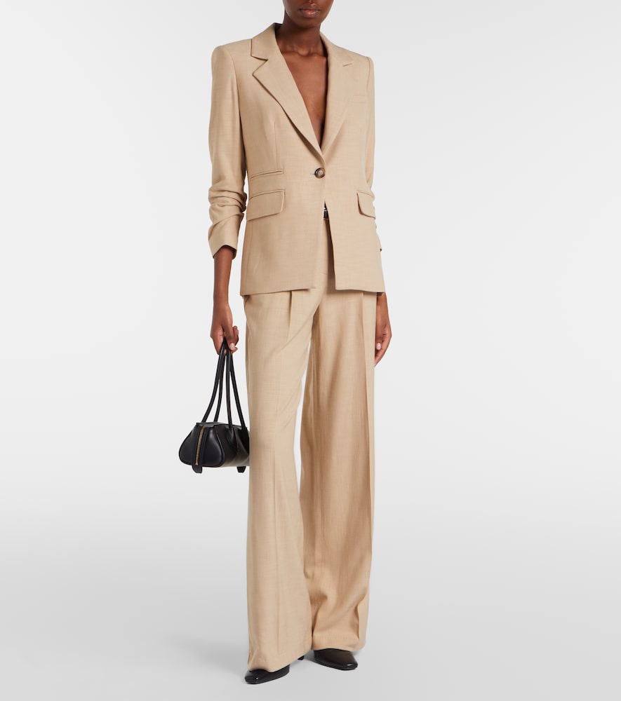Veronica Beard Pleated flared pants