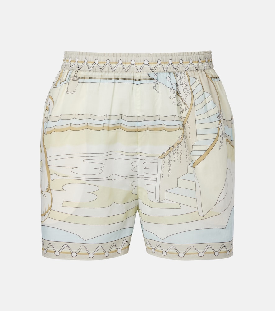 Tory Burch Printed cotton shorts　トリーバーチ プリントコットンショーツ Tory