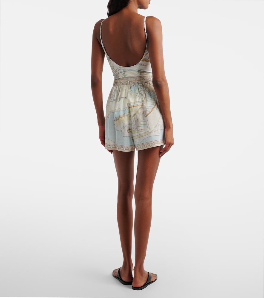  Tory Burch Tory Burch Printed Cotton Shorts 