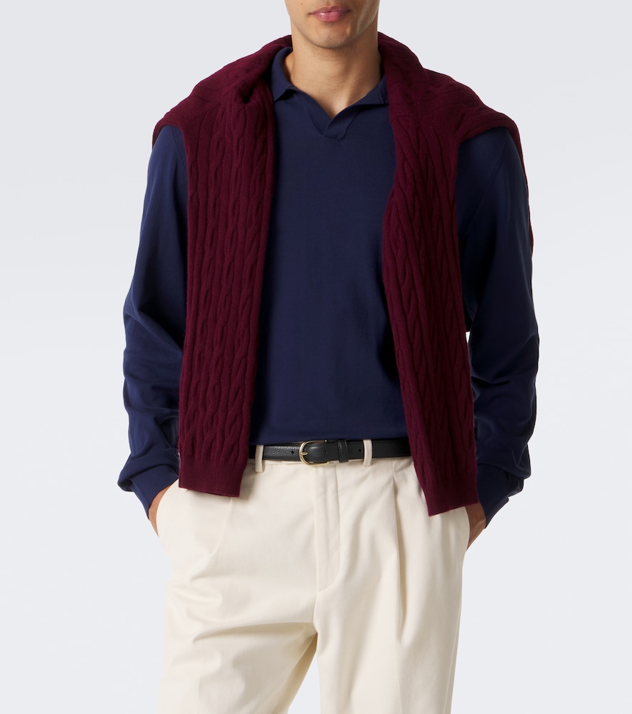 Cotton Polo Sweater