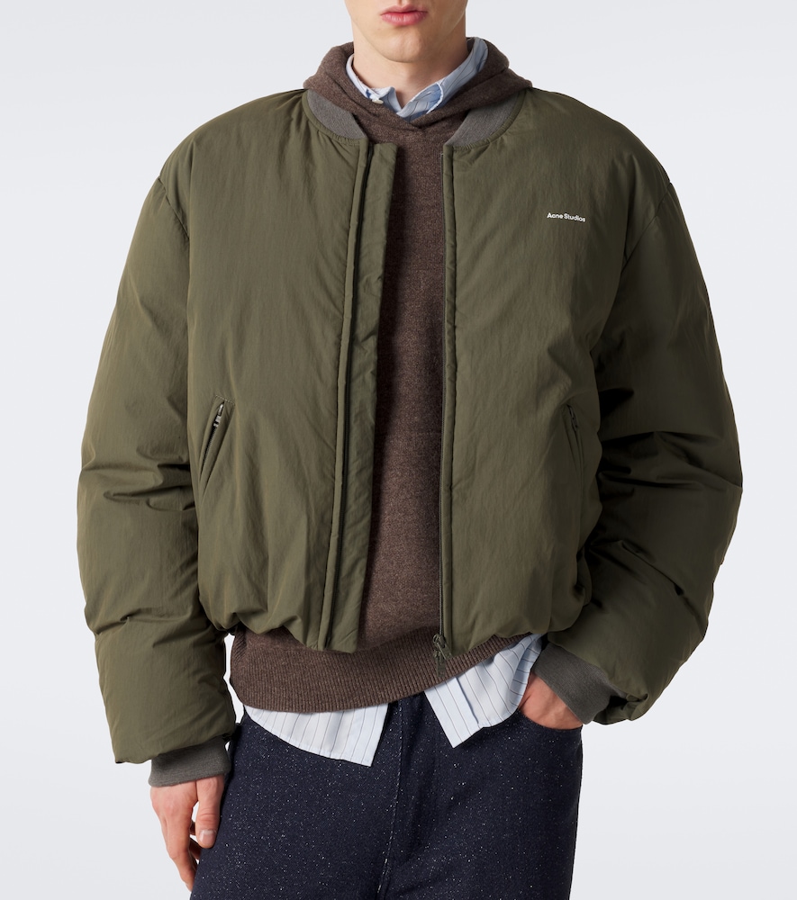 Cotton-Blend Poplin Down Bomber Jacket