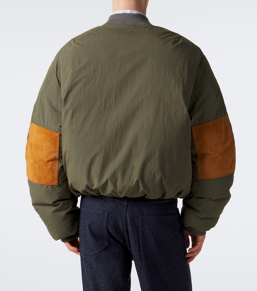 Cotton-Blend Poplin Down Bomber Jacket