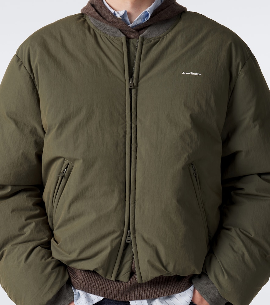 Cotton-Blend Poplin Down Bomber Jacket