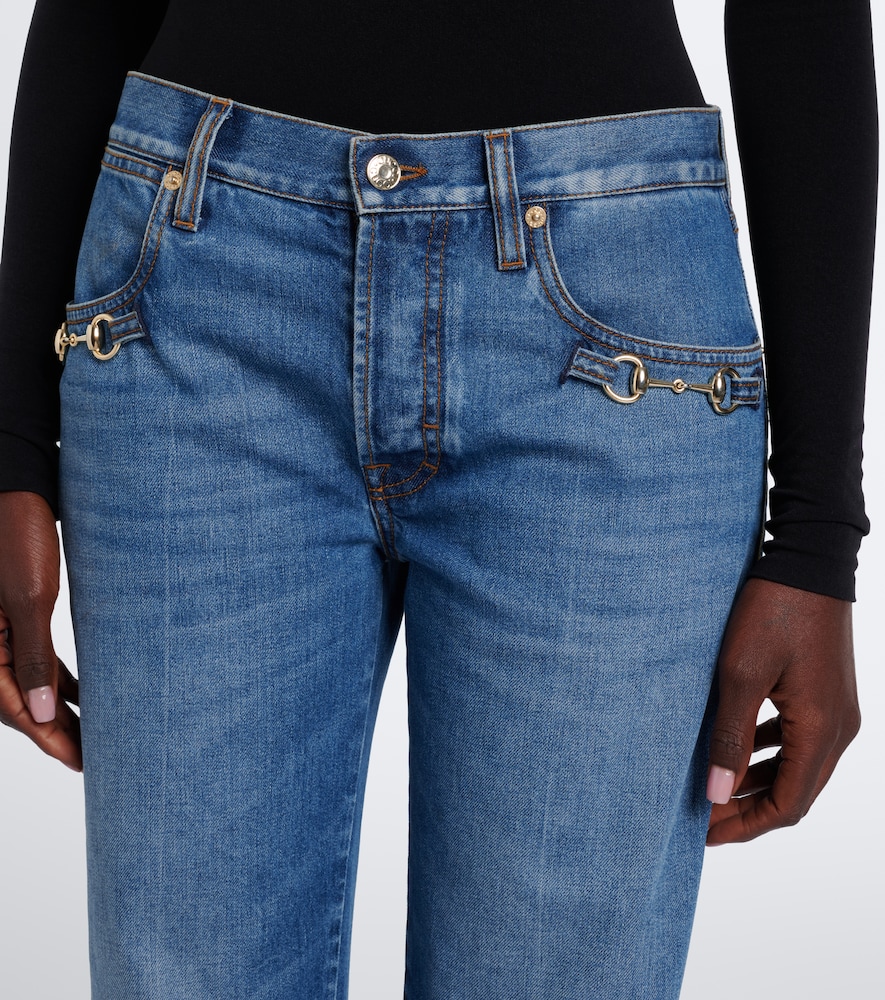 Horsebit Flared Jeans