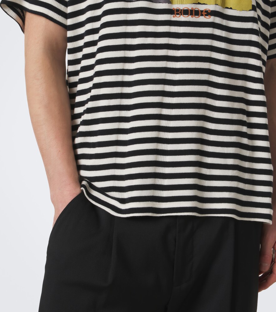 Rodeo Striped Cotton Jersey T-Shirt
