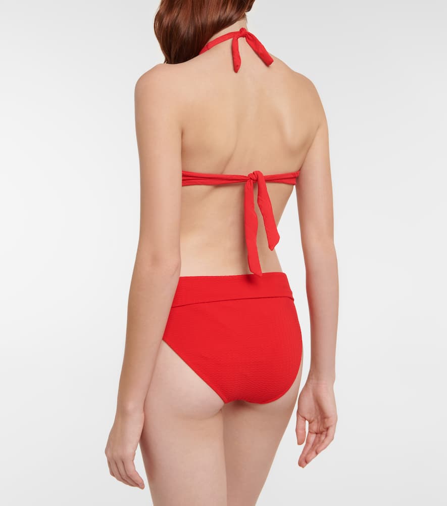 Melissa Odabash Brussels Zig-zag Bikini Bottoms In Red