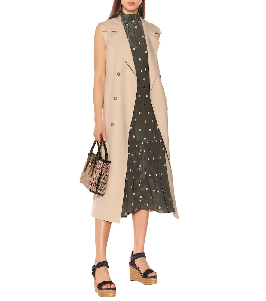 JIMMY CHOO ABIGAIL 100 SUEDE WEDGE ESPADRILLES