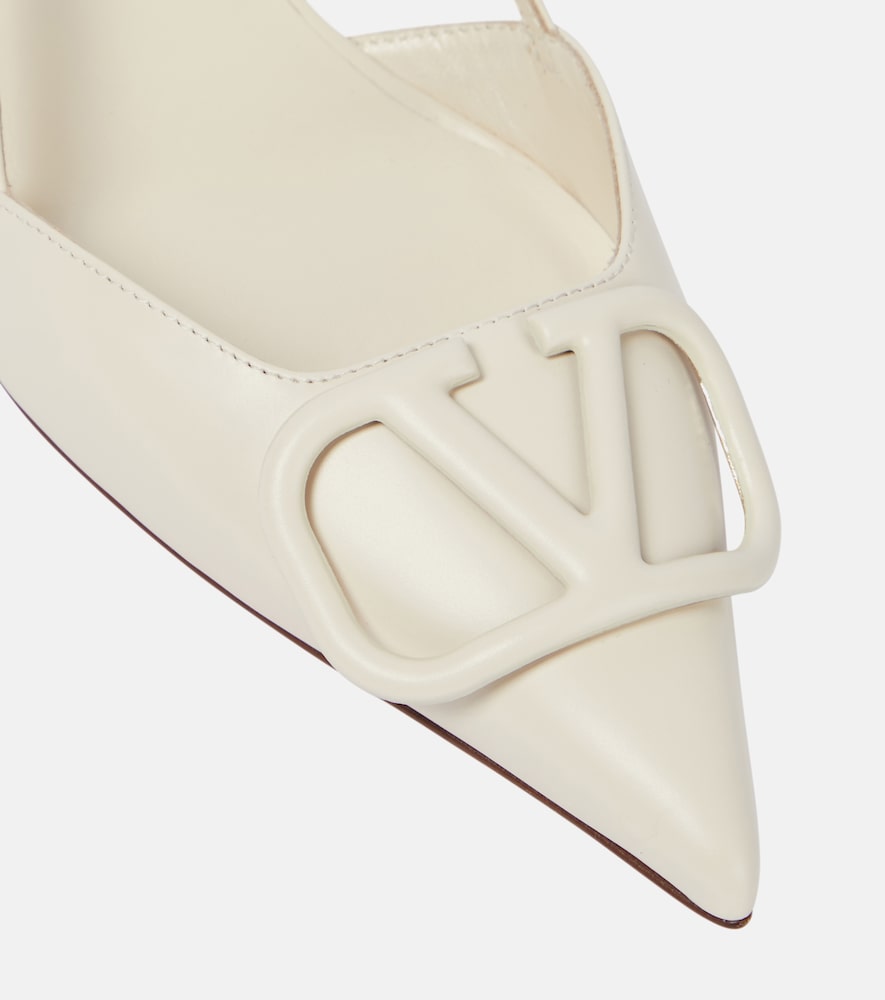  Valentino Garavani Valentino Garavani Slingback-pumps Vlogo Signature 50 Aus Leder 