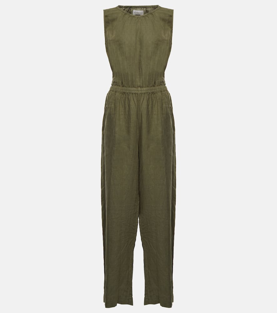 Velvet Vivi cutout linen jumpsuit