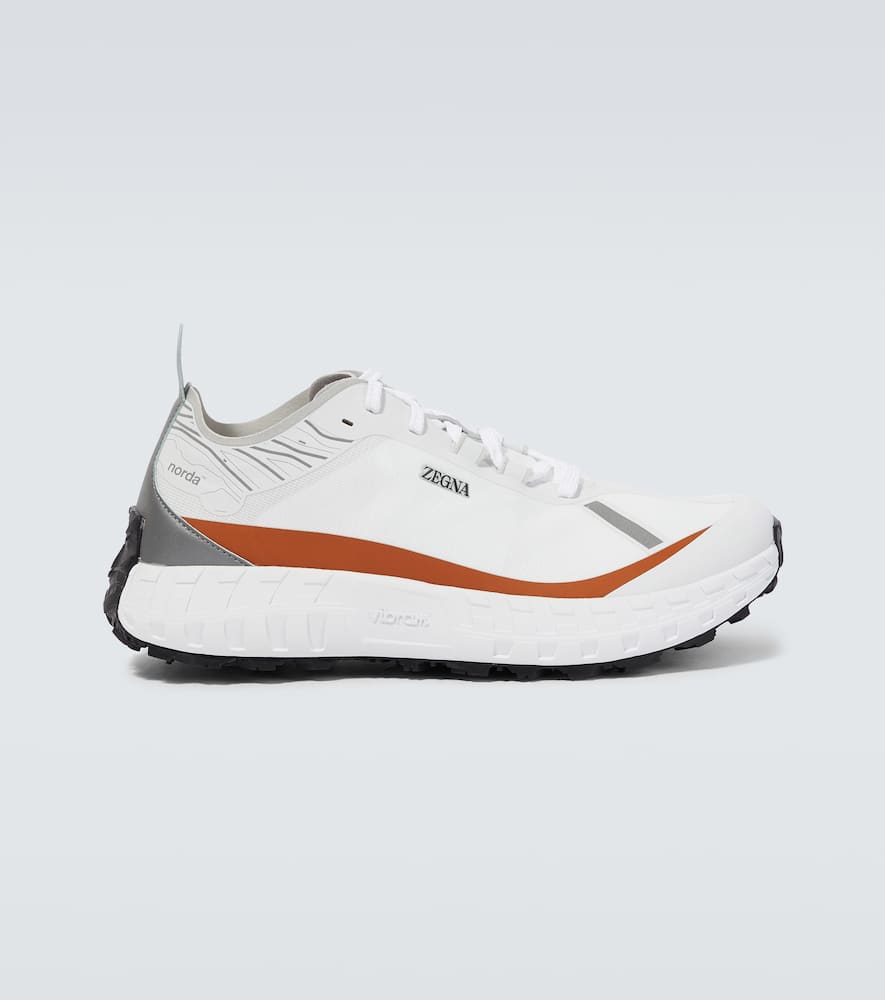 Zegna X Norda Low-top Running Sneakers In Wht Sld