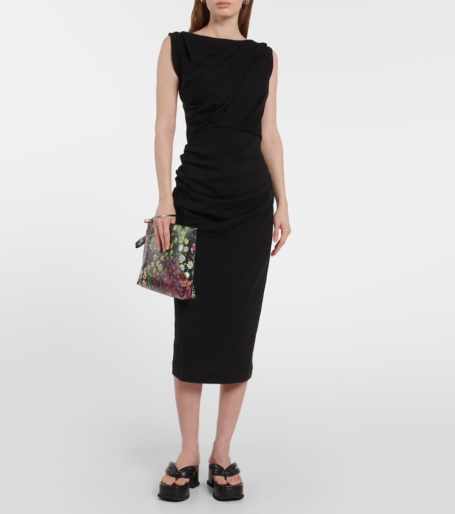  Dries Van Noten Dries Van Noten Midikleid Aus Baumwoll-jersey 