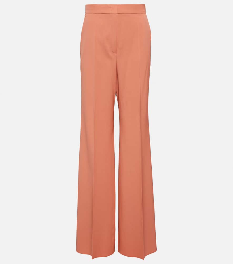 Max Mara Golf wool-blend pleated wide-leg pants