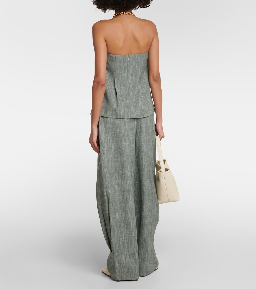 Co Co Gathered Wool-blend Top 