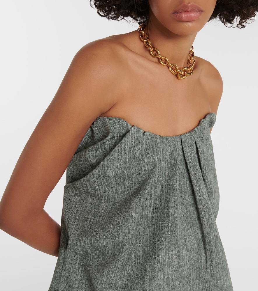  Co Co Gathered Wool-blend Top 