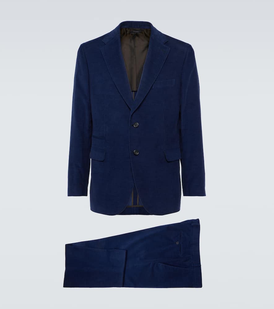 Brioni Cotton and cashmere corduroy suit