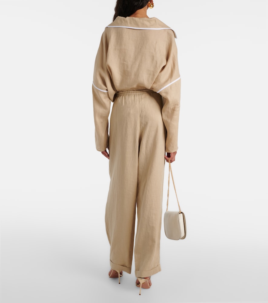  Tory Burch Tory Burch Linen Wide-leg Pants 