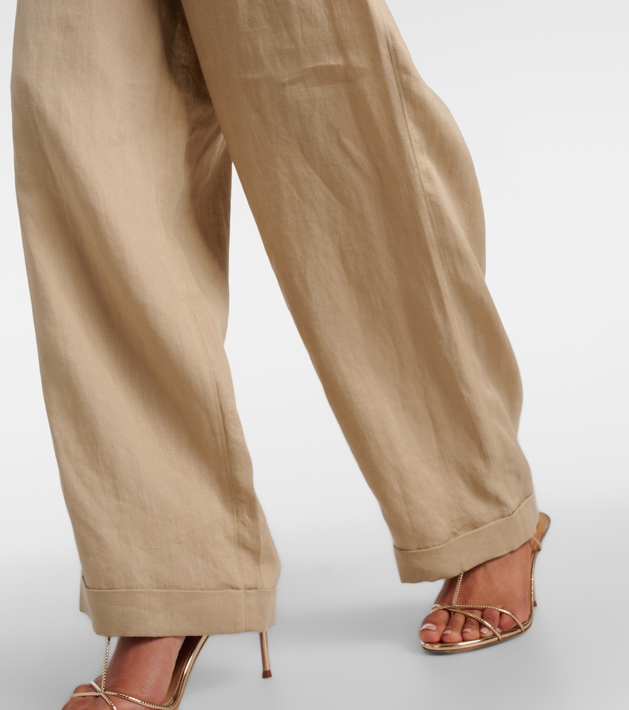  Tory Burch Tory Burch Linen Wide-leg Pants 