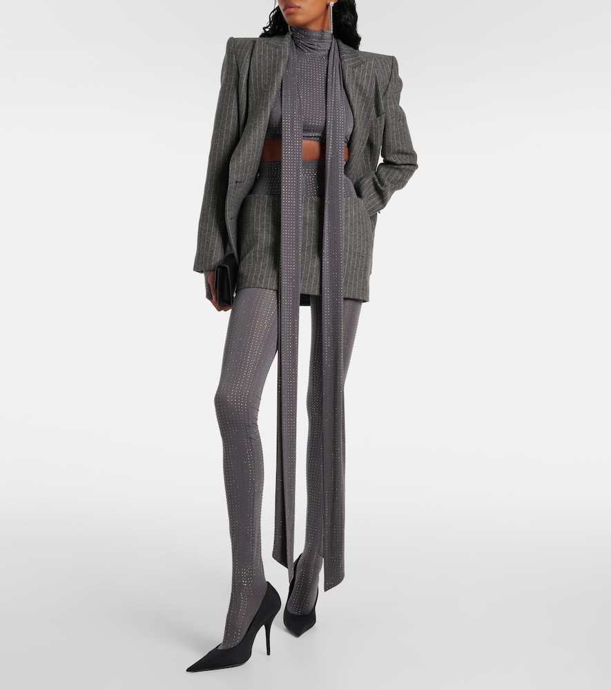  Alex Perry Alex Perry Crystal-embellished Jersey Tights 